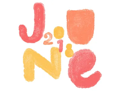 June 2018 animation digital lettering hand drawn hand lettering lettering