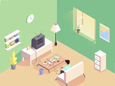 Summer of childhood 2.5d isometric