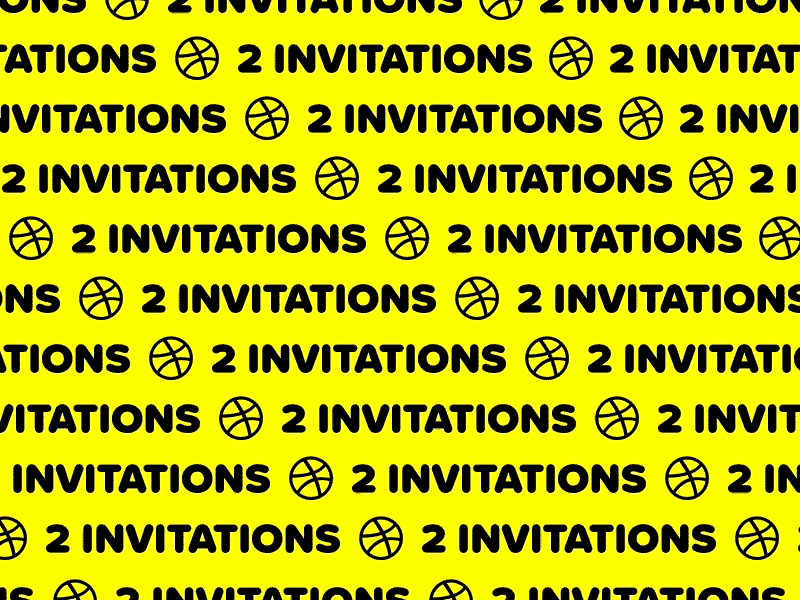 2 Dribbble Invites creeping line debut dribbble invitation invite invites join