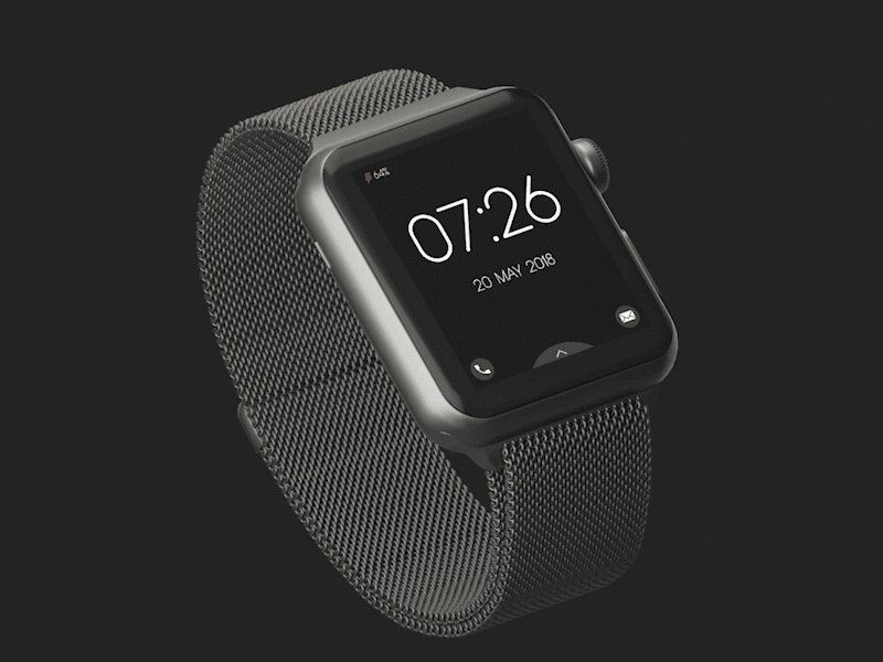 Wearable Lockscreen UI Design animation dailyuichallenge day27 portfolio thebestisyettocome ui uianimation userinterface ux webdesign