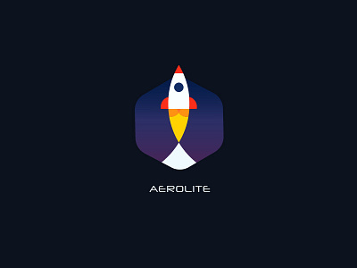 Daily Logo 1/50 Aerolite aerolite axis comet dailylogochallenge day1 illustration logo rocketship ui ux