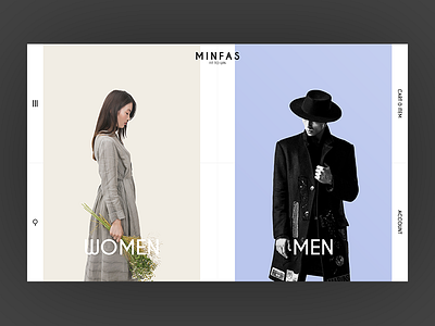 MINFAS - Fit to Win 50 50 splits clean fashion minimal morden pattern simple texture ui ux web design