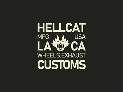 Hellcat Manufacturing Co. branding california hellcat logos los angeles typography