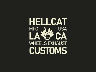 Hellcat Manufacturing Co. branding california hellcat logos los angeles typography