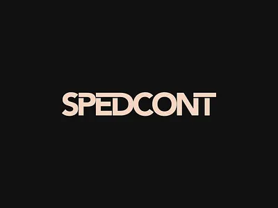 Spedcont logotyp cargo logistic logo logotyp spedition typo typography