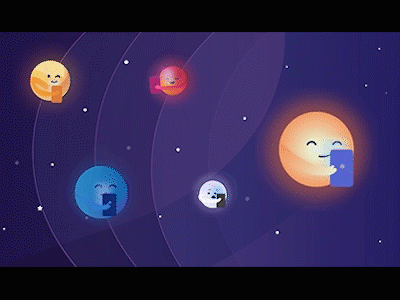 Dribbble invitation animation animation debut dribbble dribbble invitation fun gif invitation invite planets