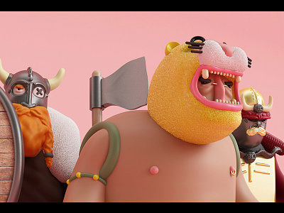 Warriors 3d characterdesign diseño ilustración