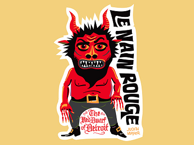 Urban Legends Sticker character creature devil dwarf monster myth vector