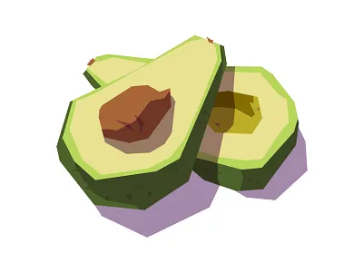 Avocado - Fruit Series No. 3 avocado design food fruit graphics illustration painting
