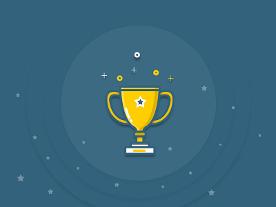 Trophy award contest cup design designer99studio gold icon rank trophy