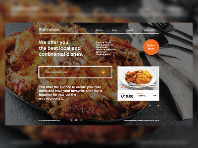 It'snineteen Food Online Order graphics design ui ux