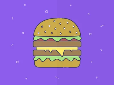 Burger Illustration burger burger test icon illustration vector
