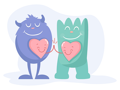 Empathy blog character empathy heart illustration love pastel