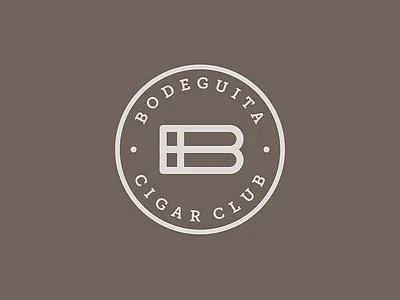 Logo Bodeguita Cigar Club b monogram branding cigar construction hidden message logo design project symbol tobacco