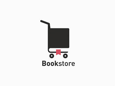 Book store brand design icon logo yuro