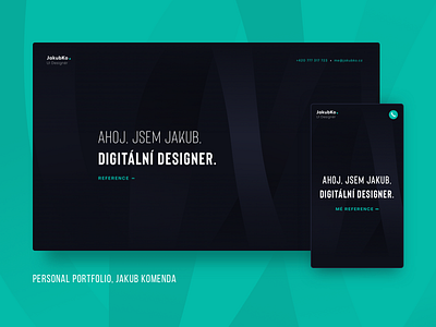 Personal Portfolio - jakubko.cz clean design layout minimal personal portfolio ui ux website