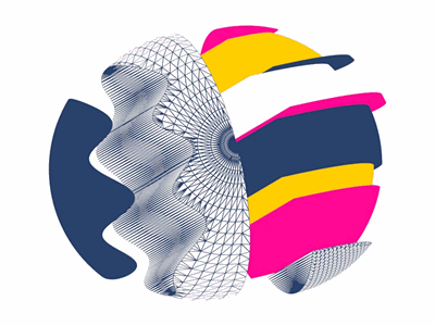 abstract design (IV) 3d abstract design gif illustration isometric motion design shape