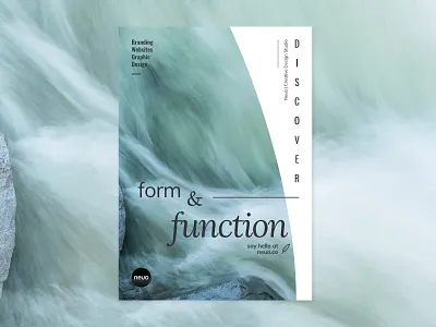 Neuo Design Poster Series P2 brand branding calm clean fresh graphic design identity minimal modern print stream waterfall