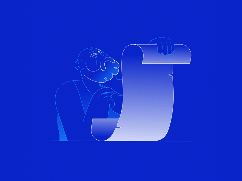 S // 36daysoftype animation beard character greek illustration loop philosopher scroll socrates subtle type typography