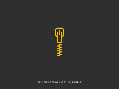 Icon Cover (The Rolling Stones, Sticky Fingers) album cover icon rolling stones zipper