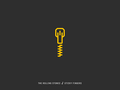 Icon Cover (The Rolling Stones, Sticky Fingers) album cover icon rolling stones zipper