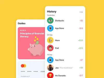 Panda Money – History & Feed bank banking child finance fintech kids young