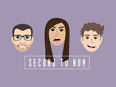 Second to Nun faces illustration improv second to nun