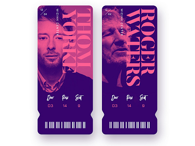 Show Tickets music visual design