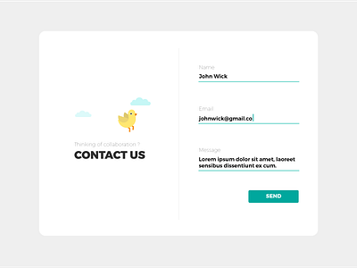 Contact Us 028 dailyui graphic illustration mobile apps design ui ux web design