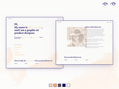 New Identity — one step further branding eyes freckles identity typography website