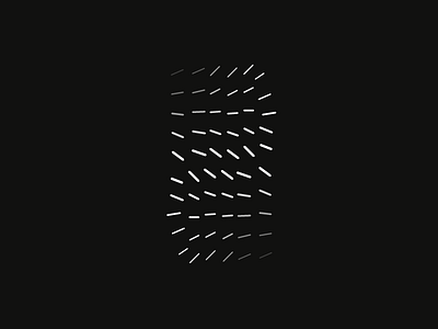 Daily logo No.5 black and white line logo mark simple