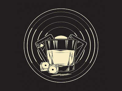 Chance cards design dice drink illustration playing cards record