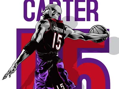 Vinsanity aircanada illustrations nba raptors toronto vincecarter