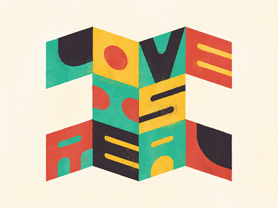 Love Is Real illustrated type illustration typography