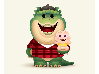 Dinosaurs character design cute dino dinosaurs illustration jerrod maruyama jmaruyma jurassicjune kawaii squaredco squaredco create