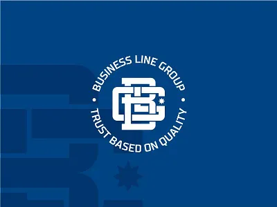 BLG monogram b business circle g group l letters line logo logotype monogram star