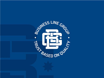 BLG monogram b business circle g group l letters line logo logotype monogram star