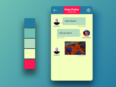 Daily UI # 13 Direct Messaging daily ui