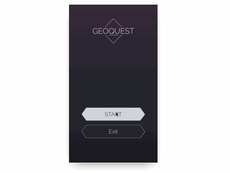 Geoquest - Interactions ui ui design