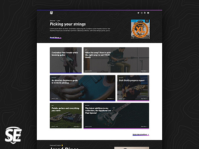 StrumEasy Preview blog guitar personal web design