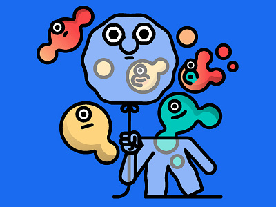 Weird stuff #4 blue diegomarmolejo illustration illustrator vector