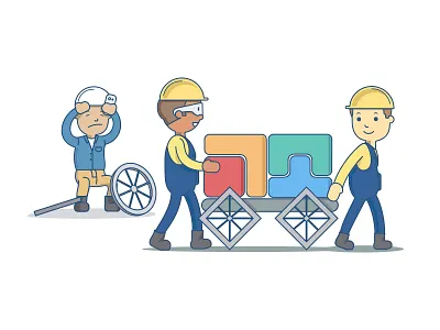 Illustration - Bad ways to work character design illustration