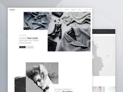 Auray - eCommerce PSD Template ecommerce magento psd retail shop shopify store