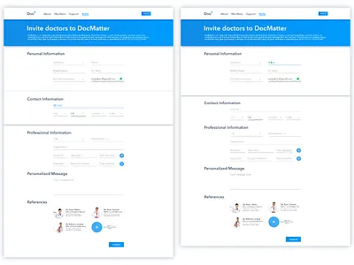 Docmatter Form Page and Email Notification Page My Version affinity designer docmatter form page email notification page my version