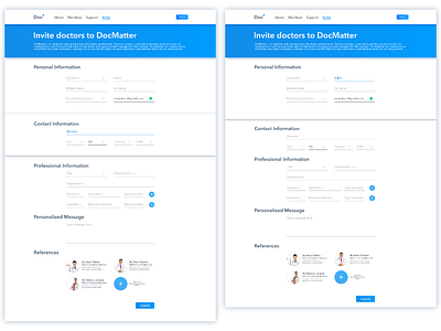 Docmatter Form Page and Email Notification Page My Version affinity designer docmatter form page email notification page my version