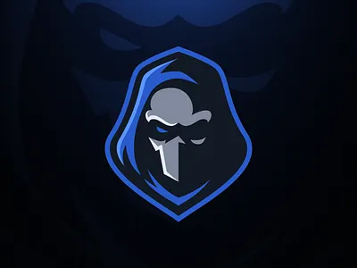 Phantom Mascot Logo blue branding dark design esports gaming hood logo mascot mask phantom streaming