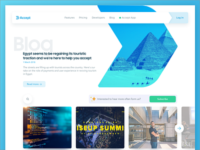 Accept payments blog blog clean design landing page payment ui ux website