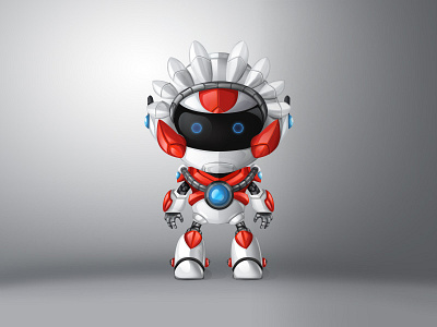 Robot cartoon robot role