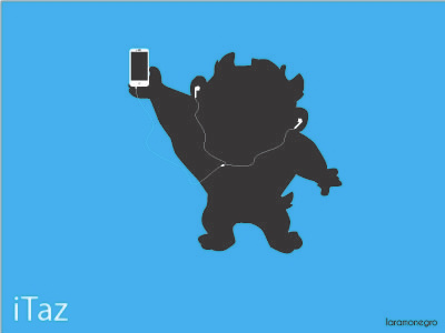 iTaz illustrator tasmanian devil taz