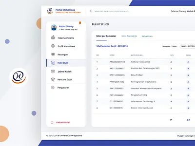 Redesign Concept Student Portal app blue campus circle clean college dashboard inspiration portal redesign